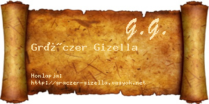 Gráczer Gizella névjegykártya